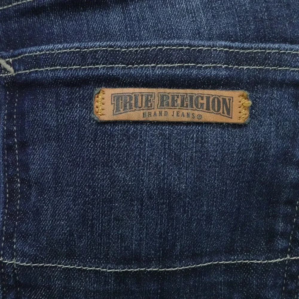 True Religion Jeans Mens 32 Dark‎ Wash Straight USA Made Premium Denim Casual